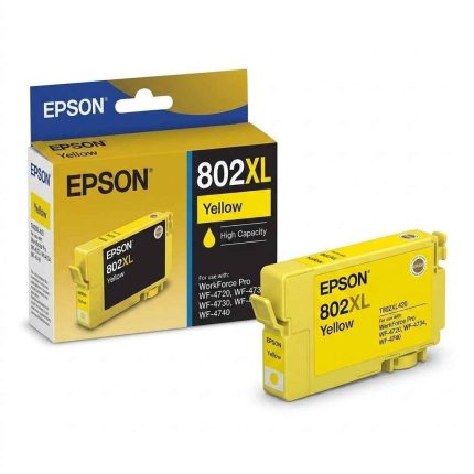 GENUINE EPSON-802 YELLOW XL INK CARTRIDGE