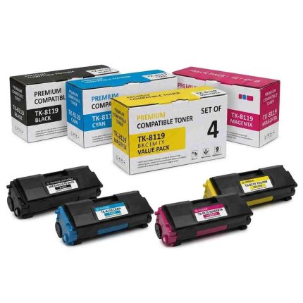 COMPATIBLE KYOCERA TK-8119 B | C | M| Y VALUE PACK SET OF 4 TONER CARTRIDGE