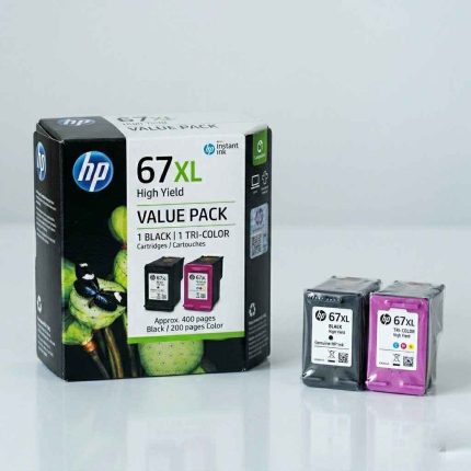 GENUINE HP 67XL (BK & TRI-COLOUR) VALUE PACK - SET OF 2 HY CARTRIDGE
