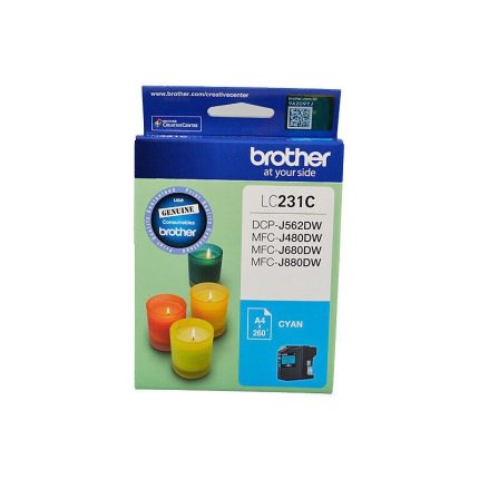 GENUINE BROTHER LC-231 CYAN INK CARTRIDGE