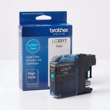 GENUINE BROTHER LC-3317 CYAN INK CARTRIDGE