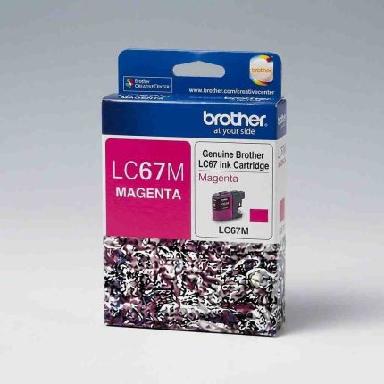 GENUINE BROTHER LC-67 MAGENTA INK CARTRIDGE