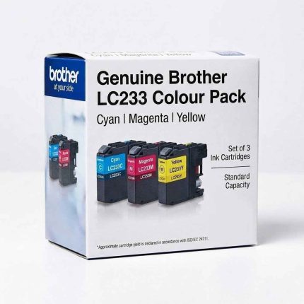 GENUINE BROTHER LC-233 C | M | Y VALUE PACK, SET OF 3 INK CARTRIDGES
