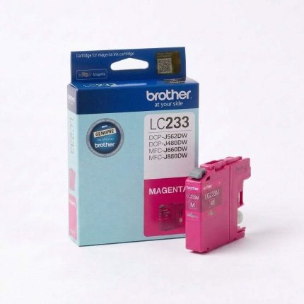 GENUINE BROTHER LC-233 MAGENTA INK CARTRIDGE