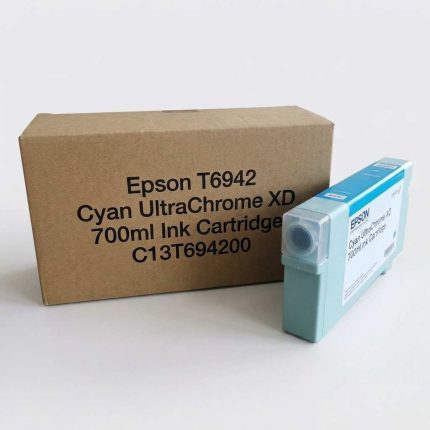 GENUINE EPSON T6942 CYAN ULTRACHROME XD 700ml INK CARTRIDGE C13T694200