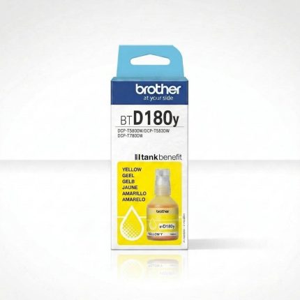 GENUINE BROTHER BTD180Y YELLOW INK BOTTLE