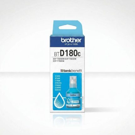 GENUINE BROTHER BTD180C CYAN INK BOTTLE