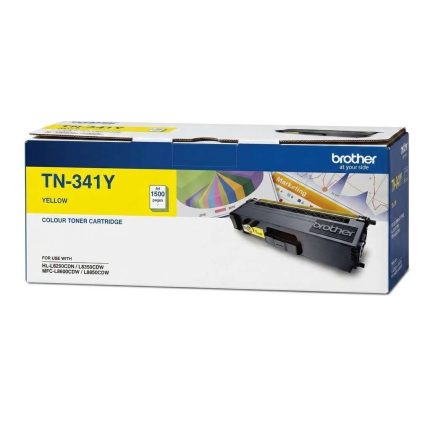 GENUINE BROTHER TN-341 YELLOW TONER CARTRIDGE