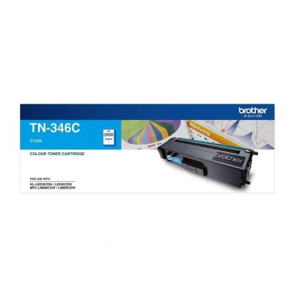 GENUINE BROTHER TN-346 CYAN TONER CARTRIDGE