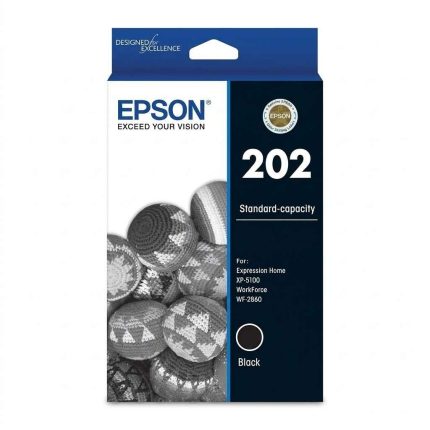 GENUINE EPSON 202 BLACK INK CARTRIDGE