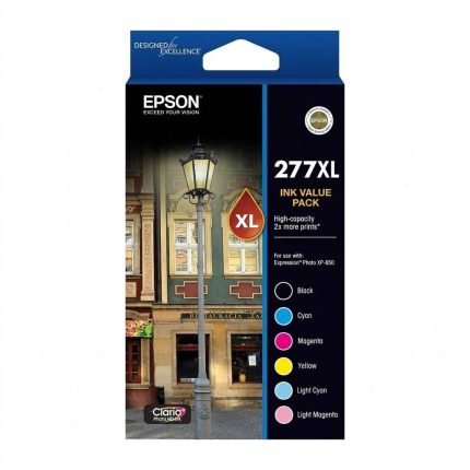 GENUINE EPSON 277XL, 6 INK VALUE PACK