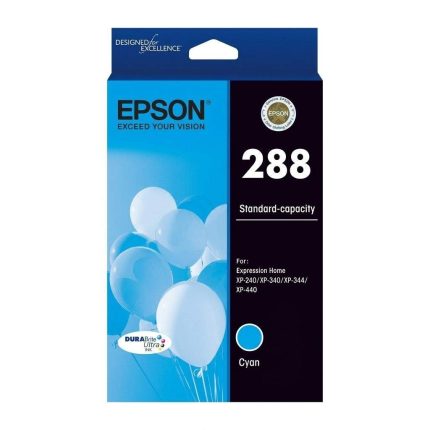GENUINE EPSON 288 CYAN INK CARTRIDGE