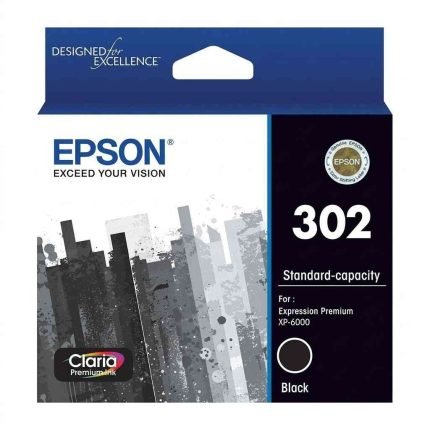 GENUINE EPSON 302 BLACK INK CARTRIDGE