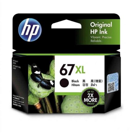 GENUINE HP #67XL BLACK INK 3YM57AA