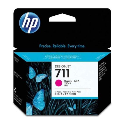 GENUINE HP #711 29ml MAGENTA 3PK INK CZ135A