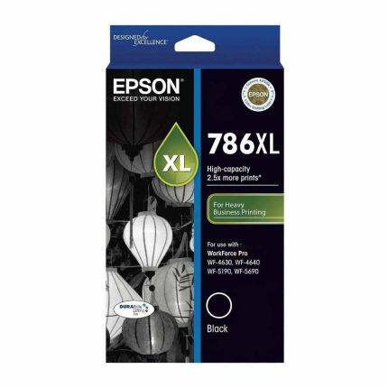 GENUINE EPSON 786XL BLACK INK CARTRIDGE