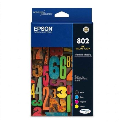 GENUINE EPSON 802 C | M |Y | K COLOUR PACK