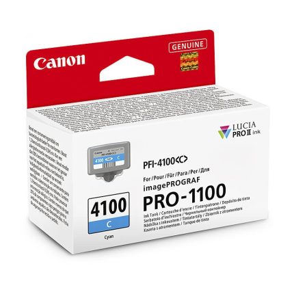 GENUINE CANON PFI4100 CYAN INK CARTRIDGE