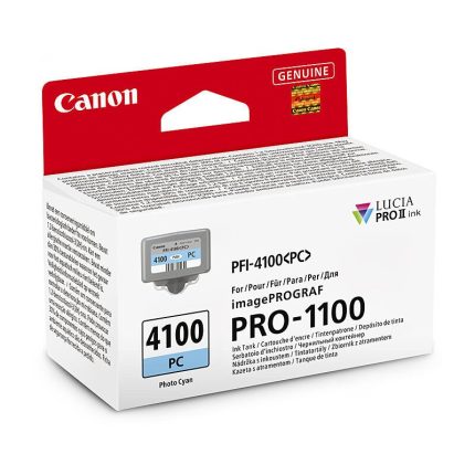 GENUINE CANON PFI4100 PHOTO CYAN INK CARTRIDGE
