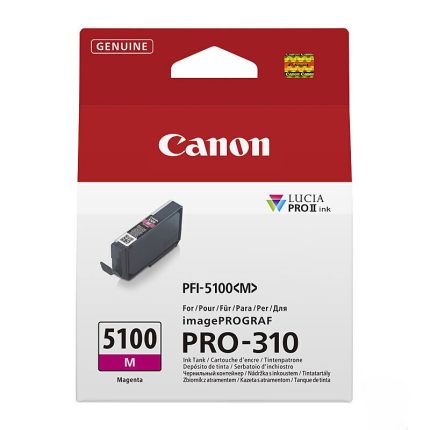 GENUINE CANON PFI5100 MAGENTA INK CARTRIDGE