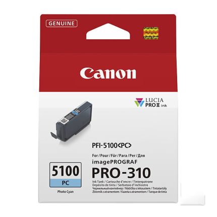 GENUINE CANON PFI5100 PHOTO CYAN INK CARTRIDGE