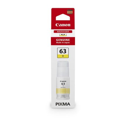 GENUINE CANON GI63 YELLOW INK BOTTLE
