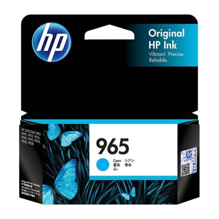GENUINE HP #965 CYAN INK 3JA77AA