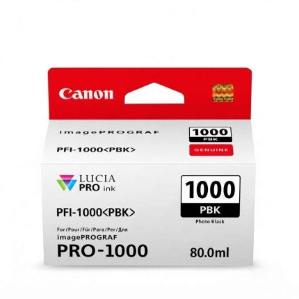 GENUINE CANON PFI1000 PHOTO BLACK INK CARTRIDGE