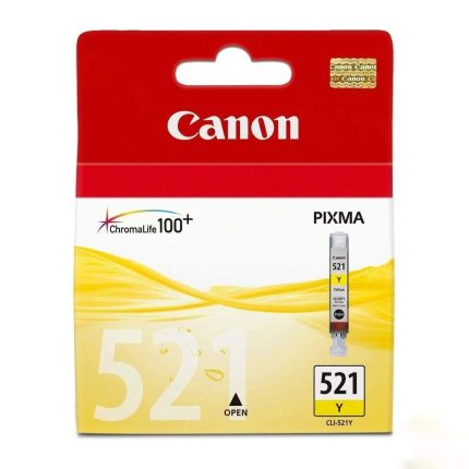 GENUINE CANON CLI521 YELLOW INK CARTRIDGE