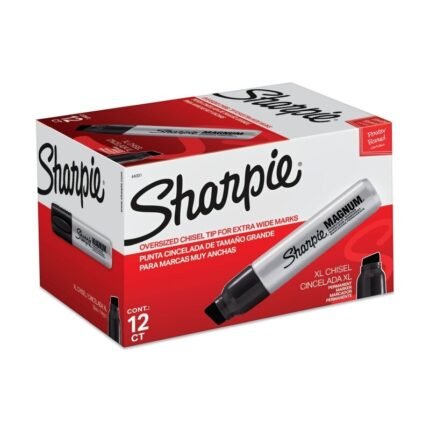 SHARPIE MAGNUM PERM MARKER BLK BX12